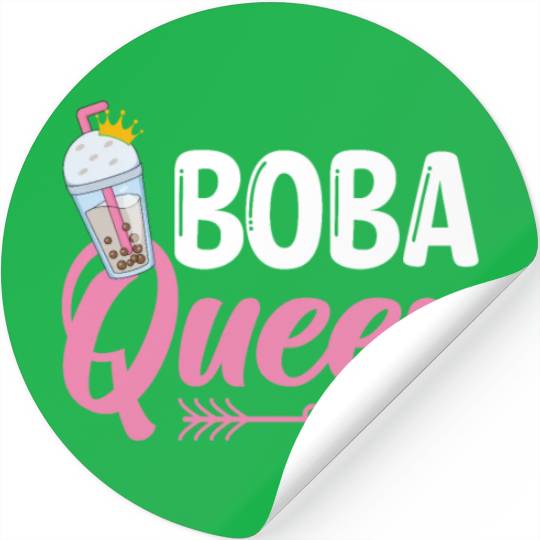 Boba Queen Bubble Tea Lover Boba Tea Drinker Stickers