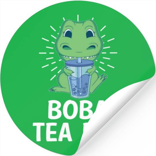 Boba Tea Rex Bubble Tea Lover Boba Tea Drinker Stickers