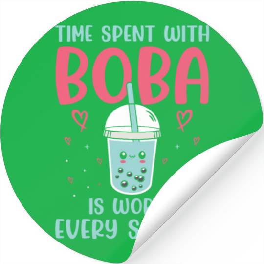 Bubble Tea Lover Boba Tea Drinker Korean Drink Stickers
