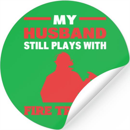 Husband Firefighter Engineman Stickers