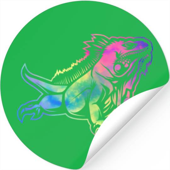 Colorful Lizard Iguana Reptile Lover Stickers