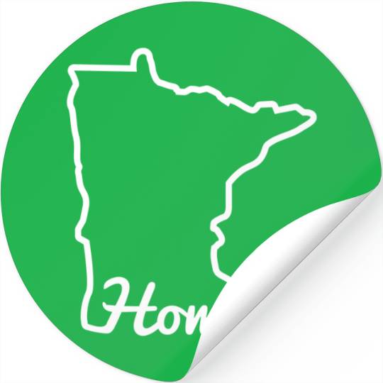 Minnesota Home Mn State Map Minnesotan Stickers