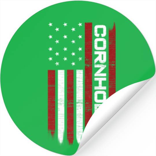 Cornhole Usa Flag Cornholer Bean Bag Game Stickers