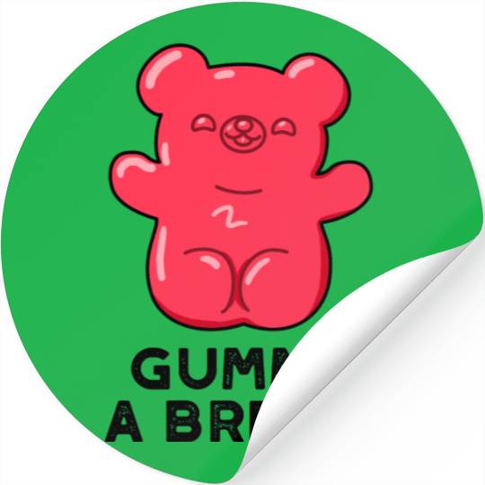 Gummy A Bread Cute Candy Stickers