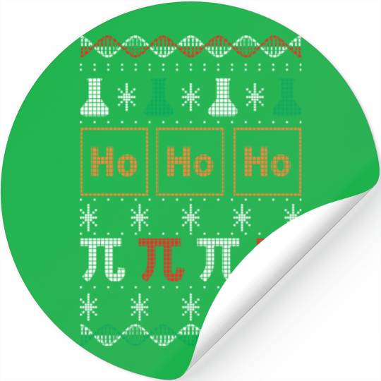 Chemistry Laboratory Science Ugly Christmas Stickers