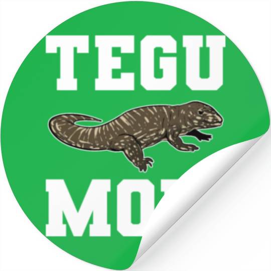 Tegu Mom Lizard Lover Reptile Keeper Animal Lover Stickers