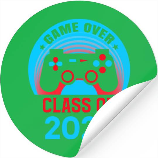 2023 Game Over Class of 2023 Graduate Awesome Stickers