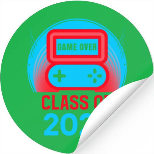 Game Over Class of 2023 Video Games 2023 Gamer Stickers
