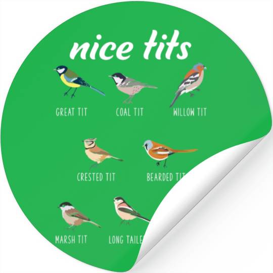 Funny Nice Tits Birdwatching Bird Watching Birding Stickers