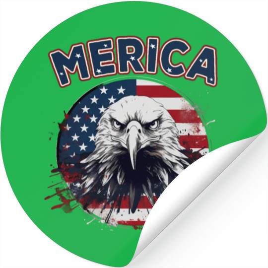 USA Independence Day 4th of July Labor Day Stickers