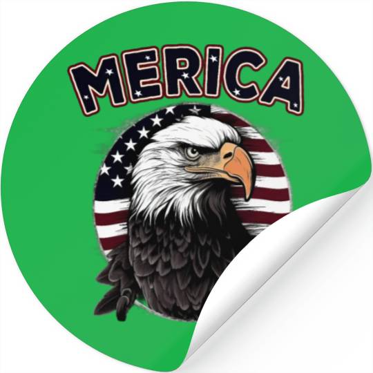 USA Independence Day 4th of July Labor Day Stickers