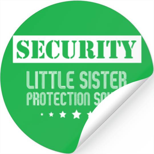 Security Little Sister Protection Squad Big Brothe Stickers