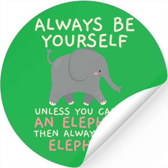 Elephant Lover Wildlife Animal Zoo Zookeeper Stickers