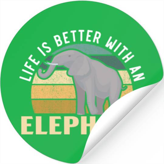 Elephant Lover Wildlife Animal Zoo Zookeeper Stickers