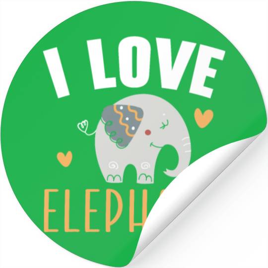 Elephant Lover Wildlife Animal Zoo Zookeeper Stickers