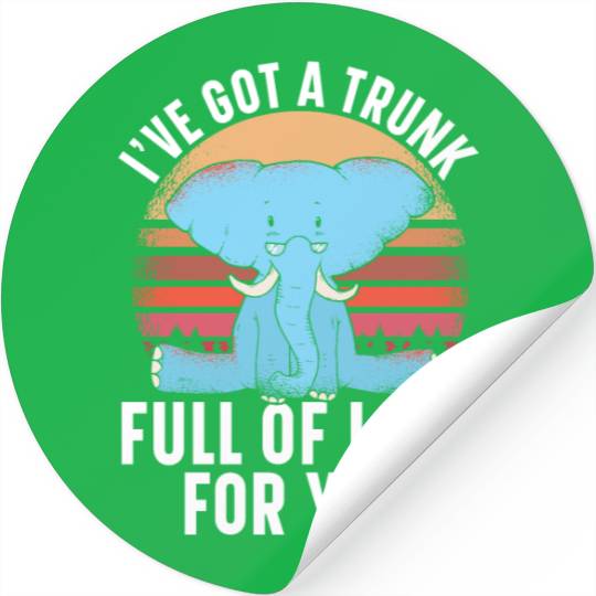 Elephant Lover Wildlife Animal Zoo Zookeeper Stickers