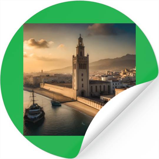 Fantasy pictures ,town Morocco ,city casablanca Stickers
