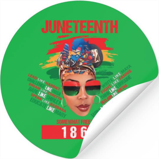 Juneteenth Honoring the Struggle Embracing Freedom Stickers