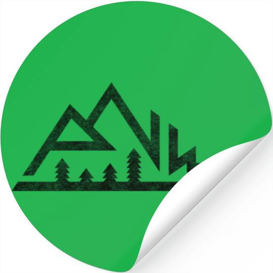 PNW Mountains Pacific Northwest Native Light Stickers