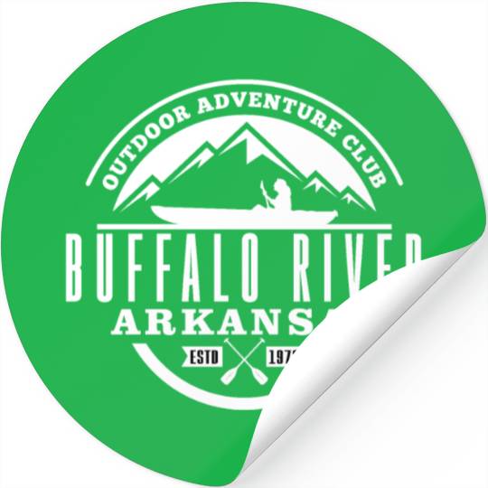 Canoe Buffalo River Stickers