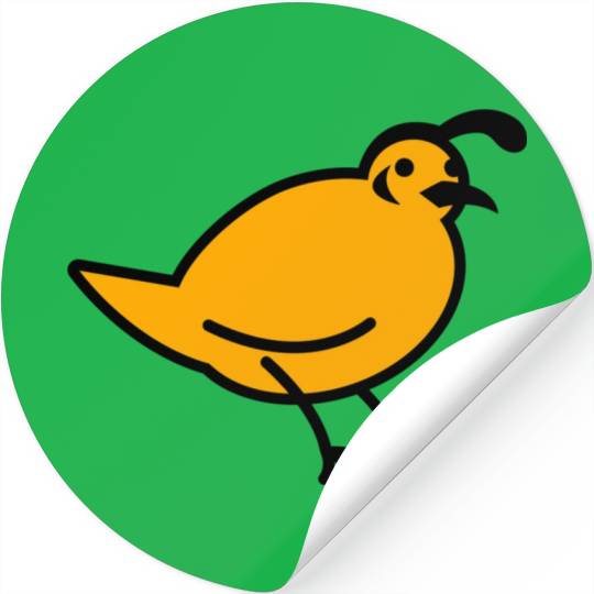a quail bird Stickers