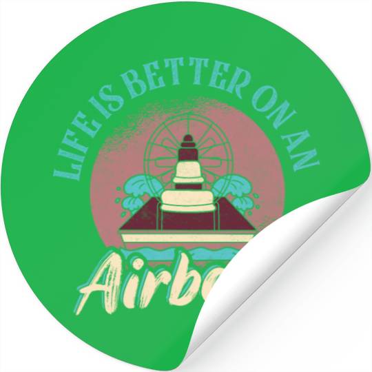 Life Is Better On An Airboat Propeller Swamp Hydro Stickers