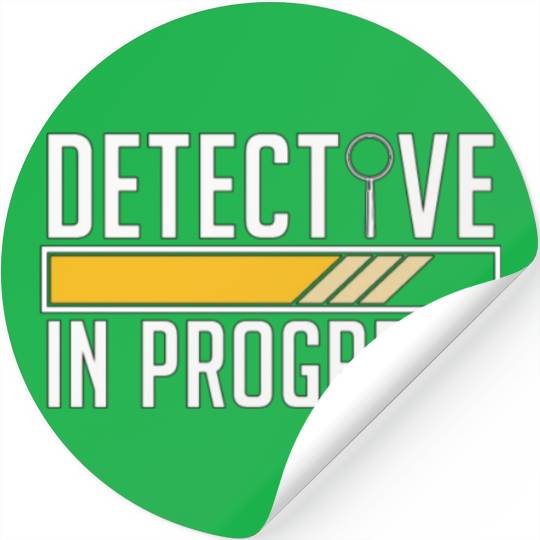 Detective In Progress Law Enforcement Fingerprint Stickers