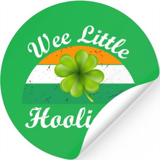 Wee Little Hooligan St Patricks Day Stickers