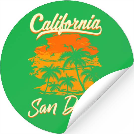 San Diego California Beach Stickers