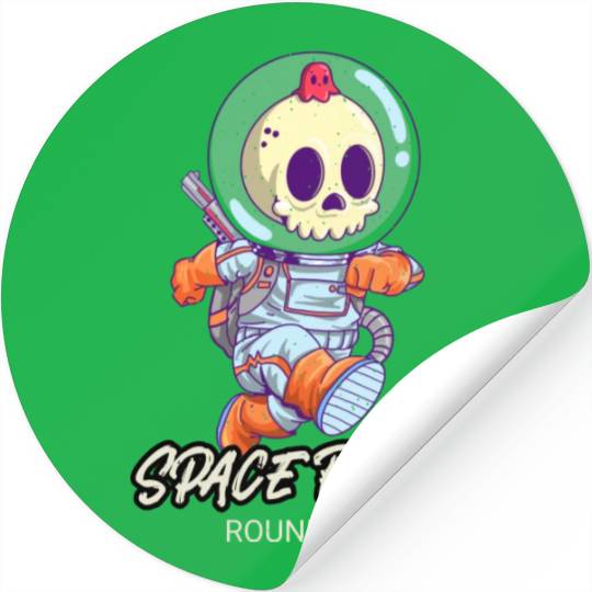 Skeleton Alien Race Stickers