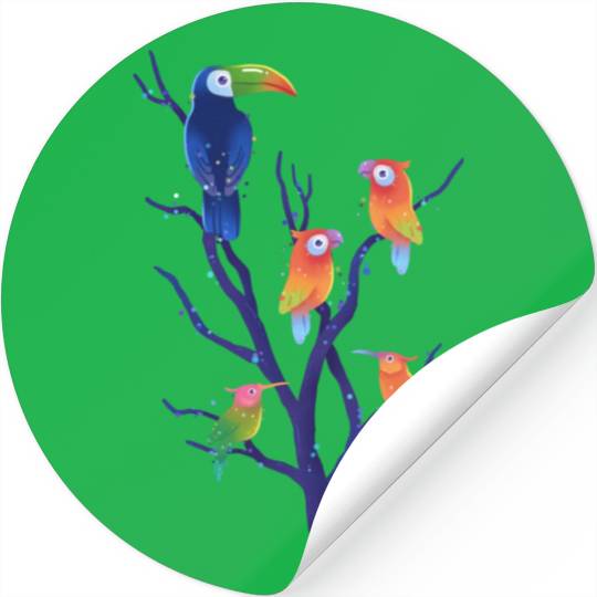 Birds Of Paradise Stickers