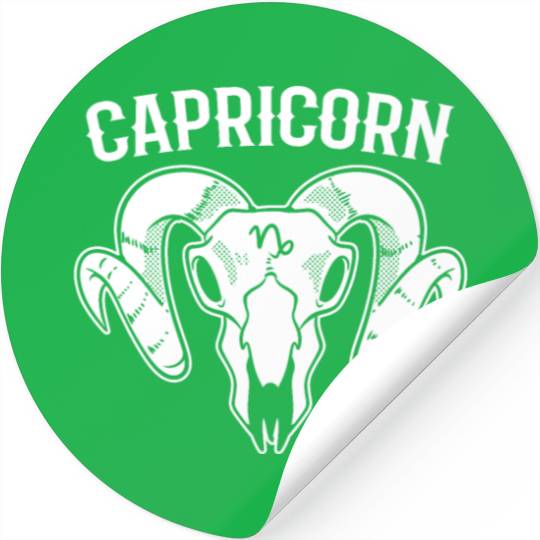 Capricorn Zodiac Sign Tarot Card Reader Stickers