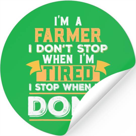 Funny Farmer Farmers Agriculture Farmer Gift Stickers