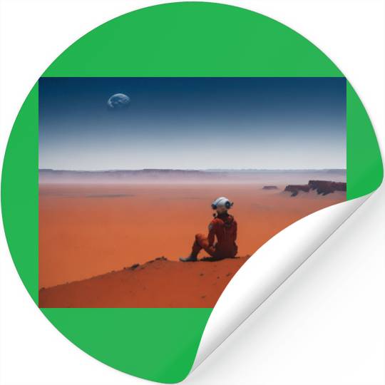 Life on the Edge: The Beauty and Fragility of Mars Stickers