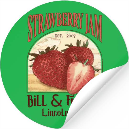 Bill and Frank Strawberry Jam The last of us Stickers