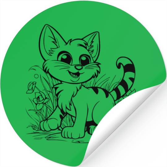 Cat Kitten Feline Meow Stickers