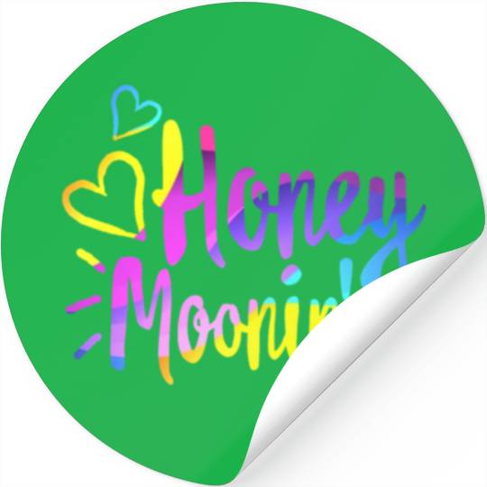 Honeymoonin Stickers Newlywed Stickers Wifey Hubby