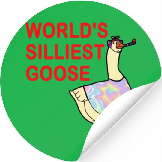 World's Silliest Goose Stickers