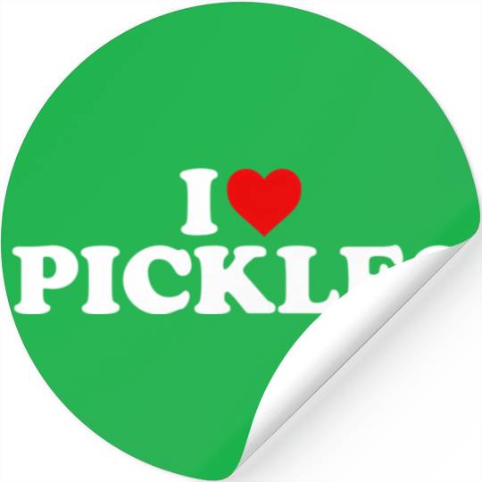 I Love Pickles He Stickers