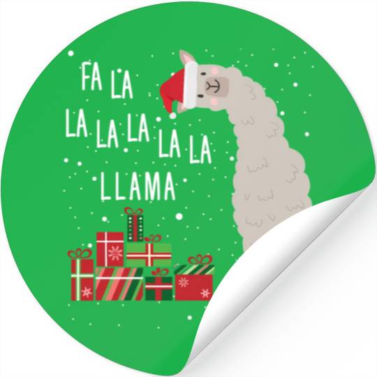 Fa La La Llama Stickers