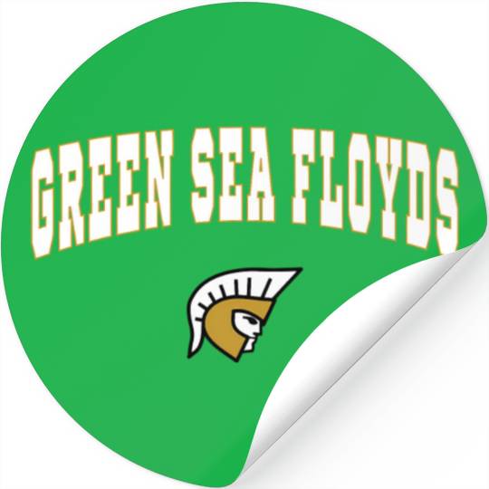 Green Sea Floyds High School Trojans Stickers