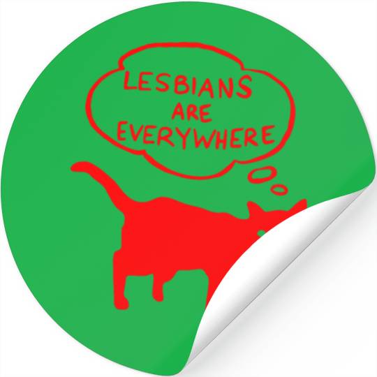 Lesbians Are Everywhere Stickers