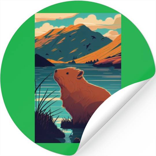 Capybara Nature Capibara Stickers