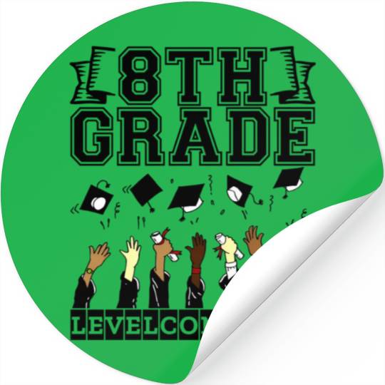 Graduation Her Him 5 Grade Middle School Level Com Stickers