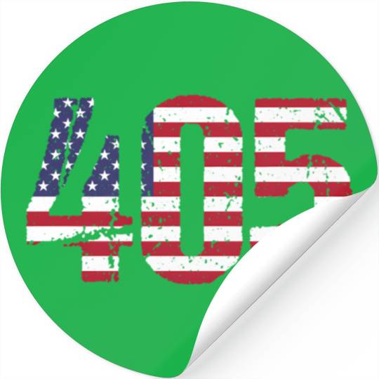 405 Oklahoma Area Code Stickers
