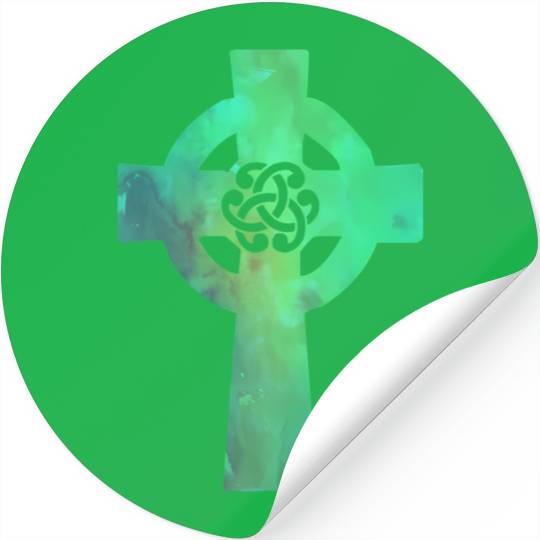 Irish Celtic Cross Knot St Patrick'S Day Christian Stickers