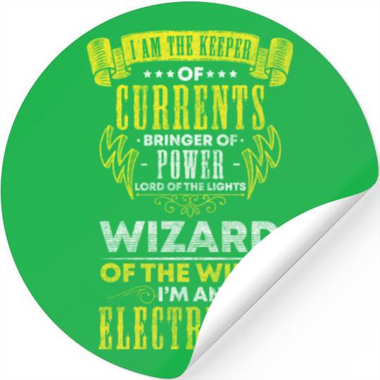 Electronic Engineer Men Voltage Stickers