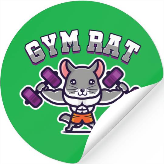 Mouse Owner Exercise Workout Fitness Enthusiast Gy Stickers