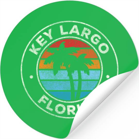 Key Largo Florida Fl 70S Stickers