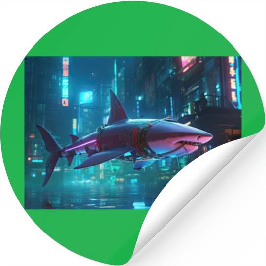 Cyber Shark Stickers
